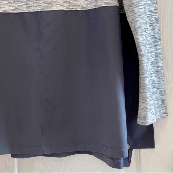 Livi Active by Lane Bryant Skirted Terry Hoodie Pullover Grey and Navy Sz 18/20 - Picture 2 of 6